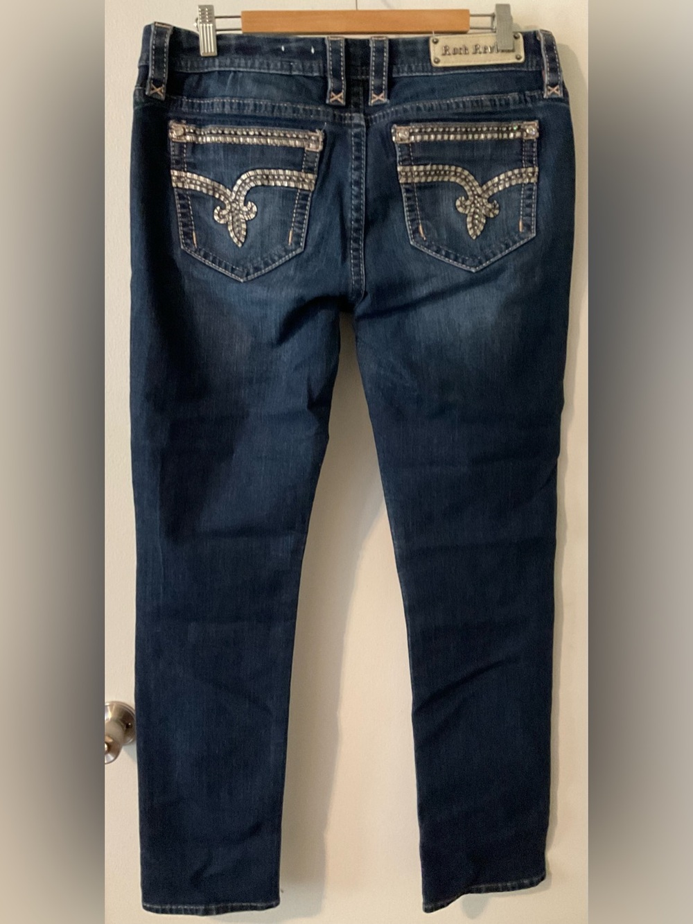 Rock Revival Sherry Easy Skinny Jeans Size 32 Studded Women's